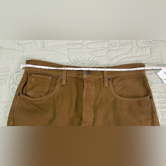 NWT Etica Bryce Pinch Waist Boyfriend Jeans 27 Tapenade Brown High Waist - Picture 7 of 12